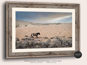 Wild Horse wall art – rustic Western fine art print by Debra Gail Fine Art