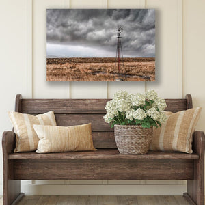 Windmill wall art – Great Plains landscape photography print by Debra Gail Fine Art