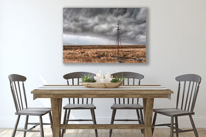 Windmill wall art – Great Plains landscape photography print by Debra Gail Fine Art