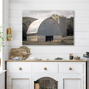Vintage Barn Wall Art | Rustic Midwest Farmhouse Country Canvas
