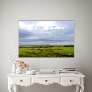 Flint Hills Art - Kansas Landscape Print | Rustic Farmhouse Wall Decor Canvas