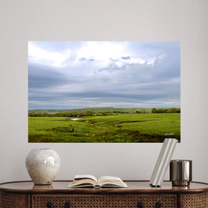 Flint Hills Art - Kansas Landscape Print | Rustic Farmhouse Wall Decor Canvas
