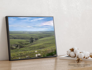 Flint Hills Wall Art | Kansas Tallgrass Prairie Landscape Canvas