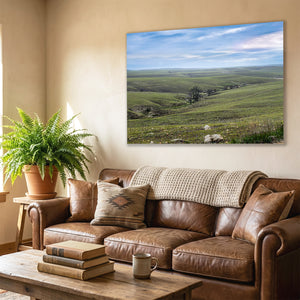 Flint Hills Wall Art | Kansas Tallgrass Prairie Landscape Canvas