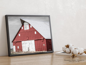 Rustic Red Barn Wall Art | Kansas Farmhouse Photography