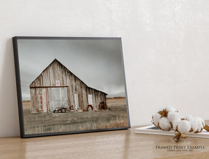 Vintage Midwest Barn Wall Art | Rustic Farmhouse Canvas