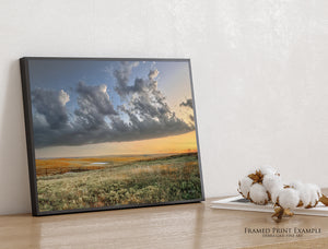 Kansas Flint Hills Cattle Pens Canvas or Print Wall Art | Tallgrass Prairie Landscape