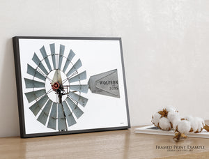 Personalized Windmill Wall Art | Custom Ranch, Farm or Family Name