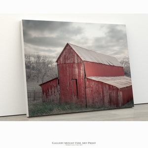 Rustic Red Barn Wall Art - Farmhouse Photography