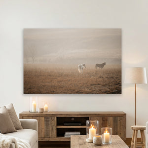 Wild Horses Western Decor Art Print | Rustic Equestrian Wall Decor