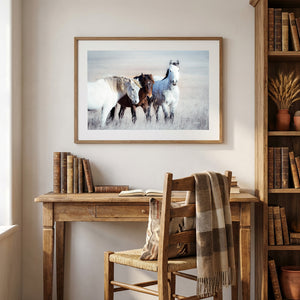 Wild Horses Canvas or Print | Western Fine Art Prairie Landscape Photography