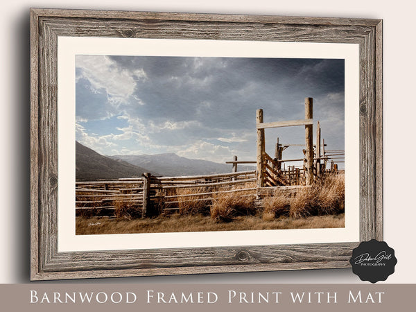 Farmhouse style wall decor print, kitchen wall art, rustic Wyoming photography picture, Western decor wall art canvas