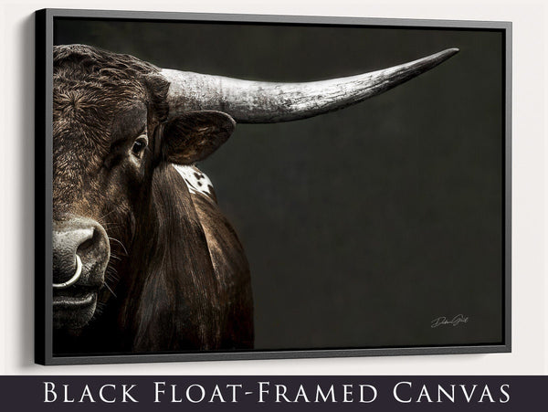 Oversized Longhorn Bull Print or Canvas