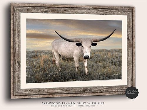 In the Sunset Longhorn Wall Art