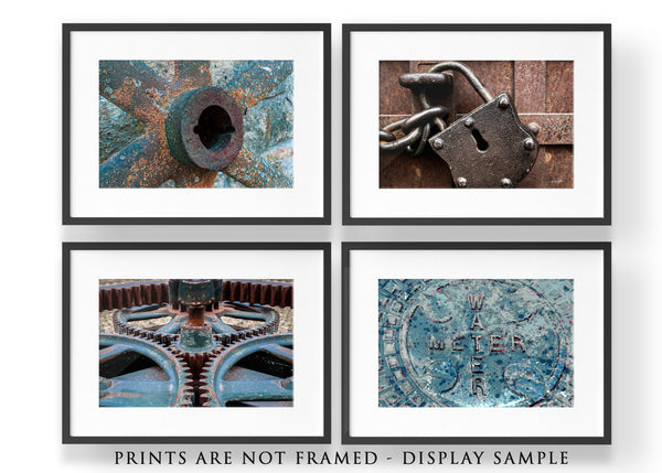 Industrial Style Set of Wall Photo Prints, Canvas Art Set