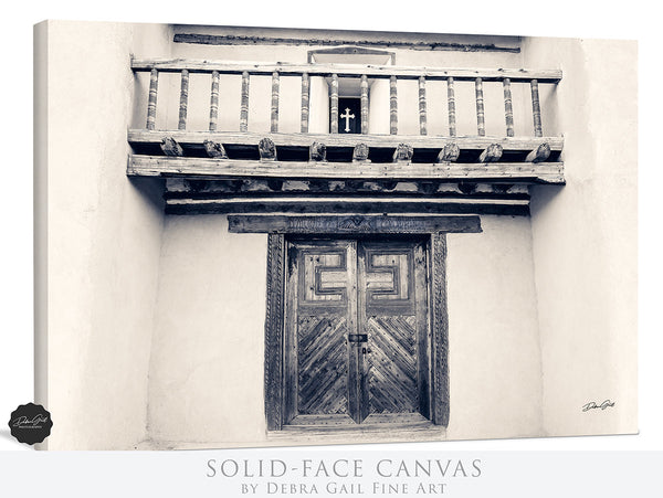 Vintage Church Door - Architectural Monochrome Photography