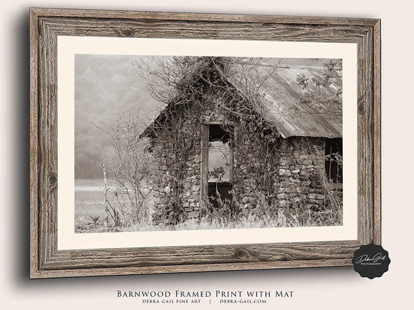 Old Stone House Canvas Wall Art