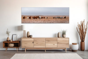 Horse wall art – wide picture of horses Western fine art print by Debra Gail Fine Art