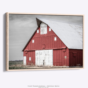 Rustic Red Barn Wall Art | Kansas Farmhouse Photography