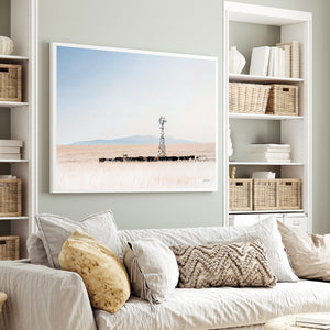 Black Angus Cow Wall Art | Prairie Cattle Canvas Print - Windmill Decor