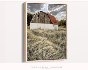 Vintage Red Roof Barn Wall Art | Rustic Farmhouse Decor