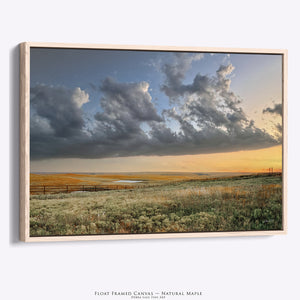 Kansas Flint Hills Cattle Pens Canvas or Print Wall Art | Tallgrass Prairie Landscape