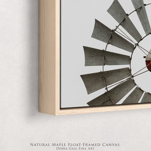 Framed American bald eagle windmill rustic western wall art photography