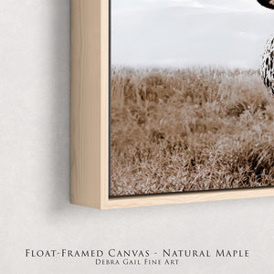 Rustic Longhorn Wall Art - Panoramic Cow Print | Western Farmhouse Decor Canvas