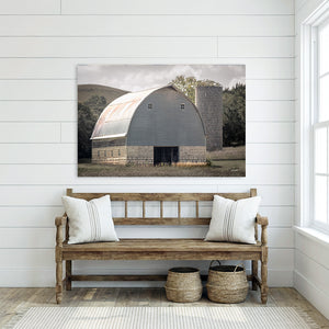 Vintage Barn Wall Art | Rustic Flint Hills Kansas Midwest Farmhouse Country Canvas