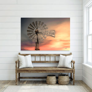 Personalized Windmill Canvas | Custom Family, Farm or Ranch Name