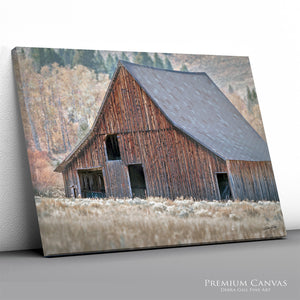 Rustic Idaho Barn Wall Art | Vintage Farmhouse Decor Photography Print