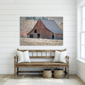 Rustic Idaho Barn Wall Art | Vintage Farmhouse Decor Photography Print