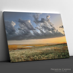 Kansas Flint Hills Cattle Pens Canvas or Print Wall Art | Tallgrass Prairie Landscape