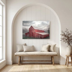 Rustic Red Barn Wall Art - Farmhouse Photography