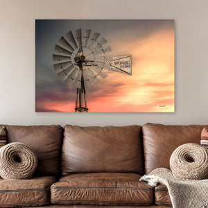 Personalized Windmill Canvas | Custom Family, Farm or Ranch Name