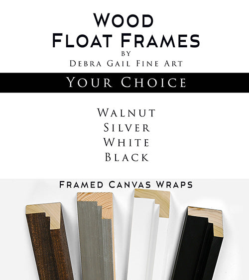 four color choices on wood frames
