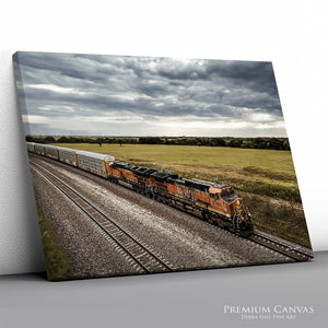 Kansas Railroad Wall Art | Stormy Butler County Sky