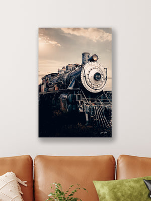 Railroad wall art – train track landscape photography by Debra Gail Fine Art