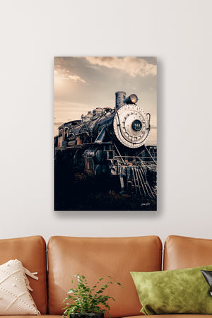 Railroad wall art – train track landscape photography by Debra Gail Fine Art