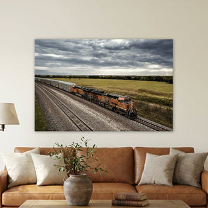 Kansas Railroad Wall Art | Stormy Butler County Sky
