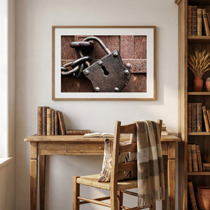 Rustic industrial metal texture photography wall decor