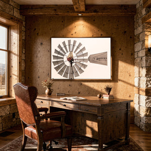 Personalized Windmill Wall Art | Custom Ranch, Farm or Family Name